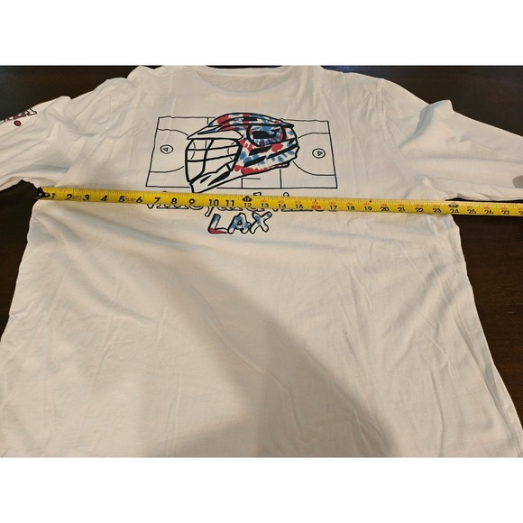 Limited Edition Vineyard Vines T-Shirt  Mens XL Lax Lacrosse White Long Sleeve - Picture 7 of 8